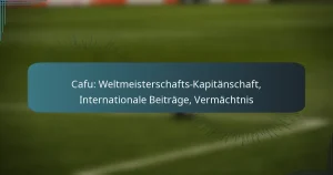 Cafu: Weltmeisterschafts-Kapitänschaft, Internationale Beiträge, Vermächtnis